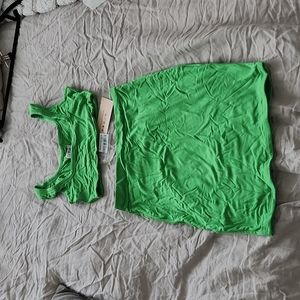 *BNWT* Oh Polly Bright Green Set - top and skirt